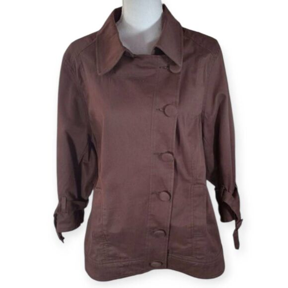 ANGEL KISS BROWN JACKET SZ.2X EUC. - Picture 1 of 7